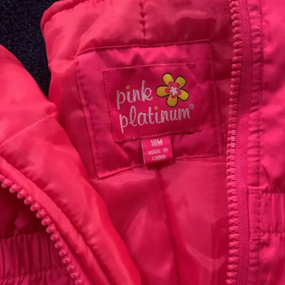 Pink snowpants size‎ 18 month. Pink Platinum